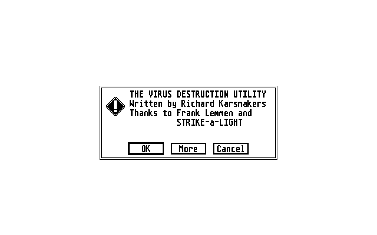 Virus Destruction Utility